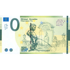0 Euro biljet Manneken Pis Brussel - Bruxelles